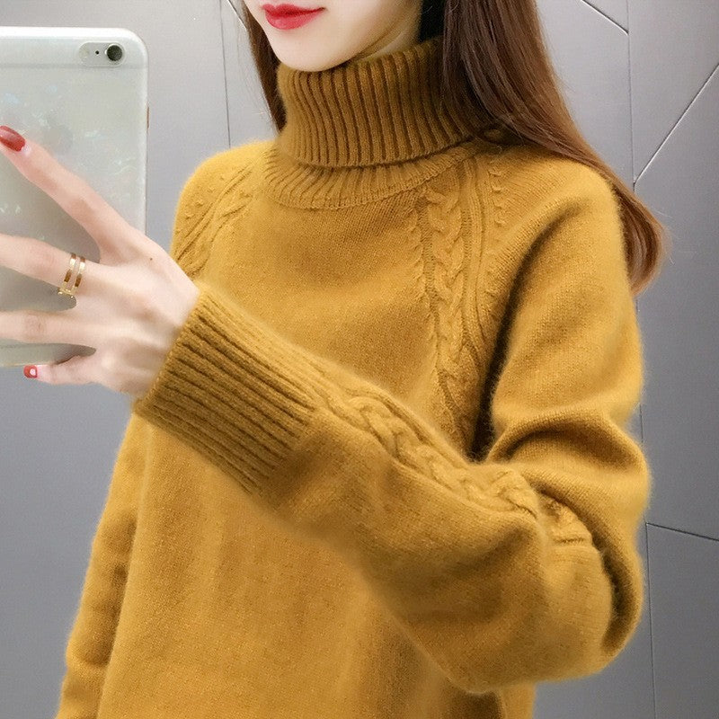 Women's Turtleneck Pullover Japanese Style