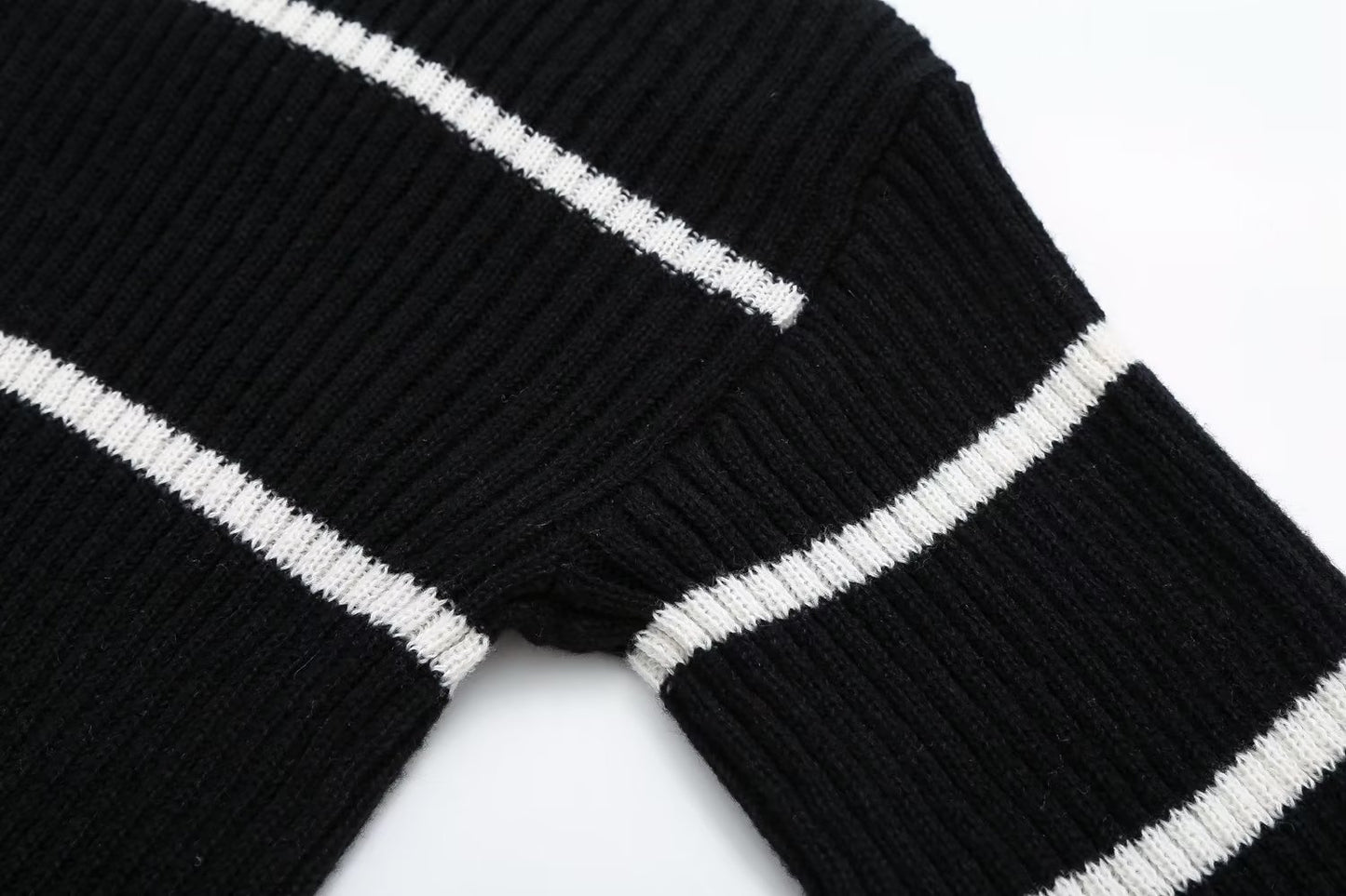 New Women's Striped Idle Style Turtleneck Knitting Sweater